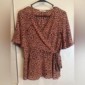 Cheetah print blouse from Franchescas